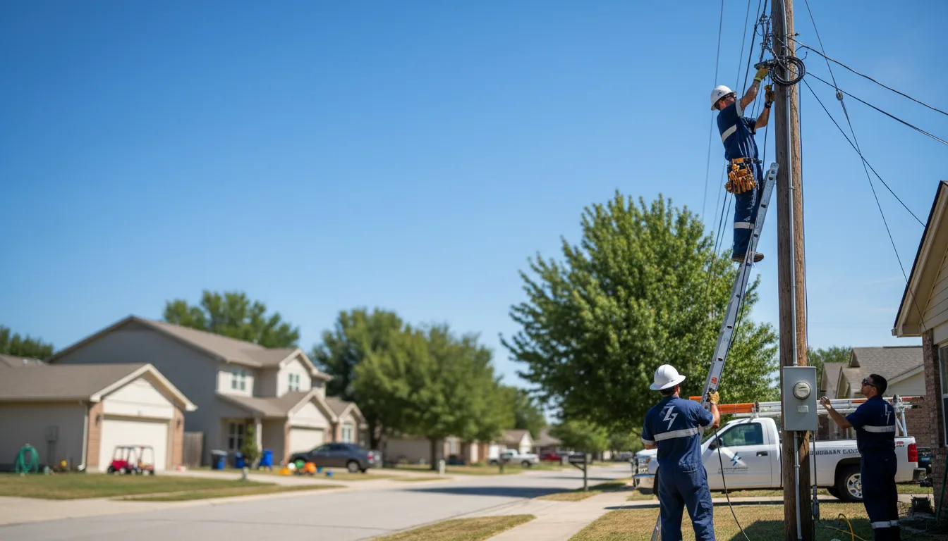 Residential electrician providing installation services in Banner, MS